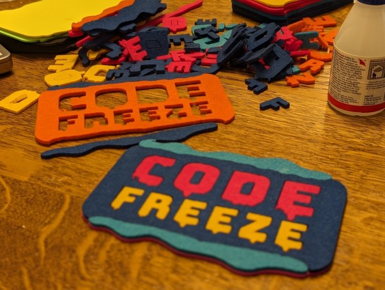 Codefreeze logo laser cut
