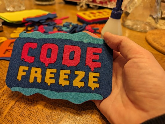 Codefreeze logo laser cut