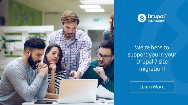 We're here to support you in your Drupal 7 site migration!