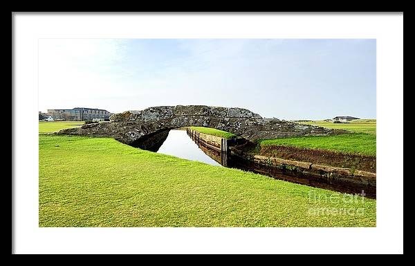 Swilcan Bridge, Old Course St Andrews. Stone bridge over the 18th fairway. Prints for sale by Doug Brown.