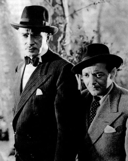 All Through the Night, 1942; Conrad Veidt (Franz Ebbing) & Peter Lorre (Pepi)