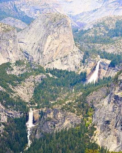 Breathtaking waterfalls at Yosemite National Park in California, USA