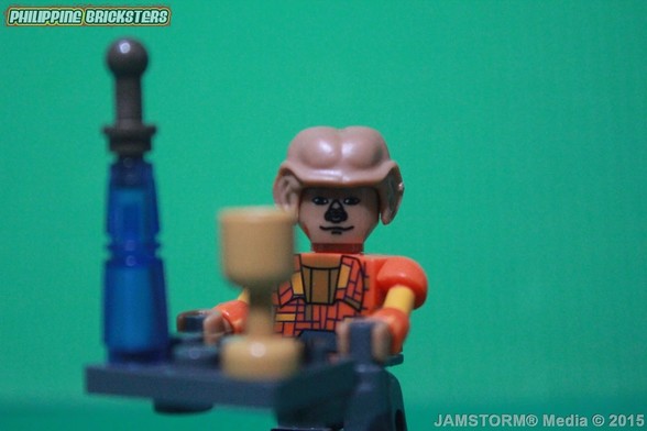 A rare "Kreon" or Kre-O minifigure of Quark from Deep Space Nine
