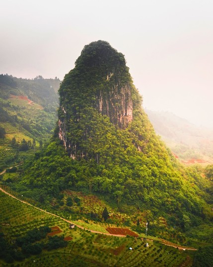 Zhangjiajie National Forest Park in China, known for its towering sandstone pillars and lush greenery