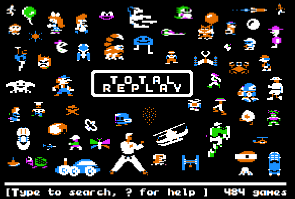 Screenshot of Total Replay on the Apple 2