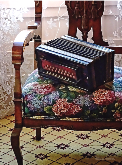A button accordion is a type of accordion on which the melody-side keyboard consists of a series of buttons as opposed to a piano accordion, which has piano-style keys.