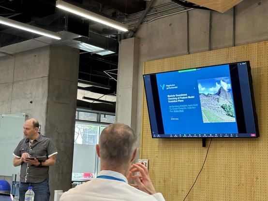 Volker Stolz presenting.