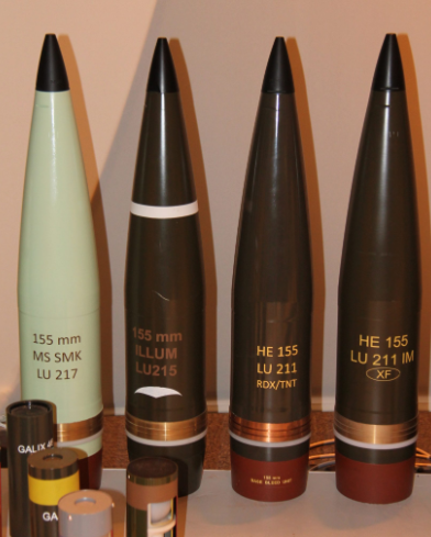 Example on 155mm munition
(Image: asianmilitaryreview.com)