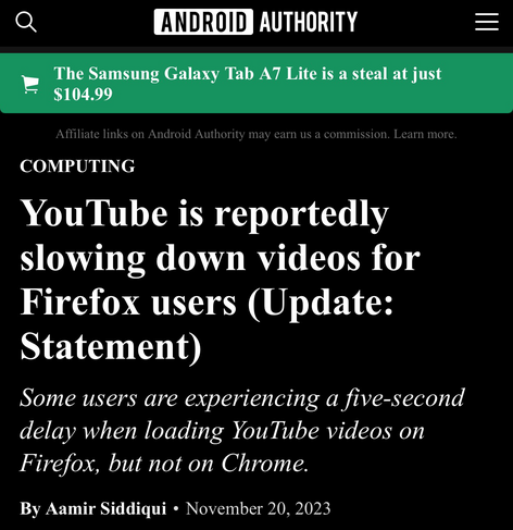Google is doing everything to drive Firefox users with adblock extensions crazy. Some Firefox users are still experiencing a 5 second delay when trying to view YouTube content.  YouTube's response: Pay for premium, switch to Chrome or disable your ad blocker.