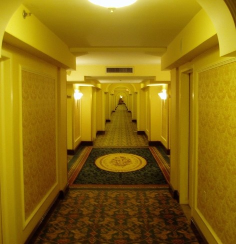 Hallway at the Royal York Hotel (Liminal space example)