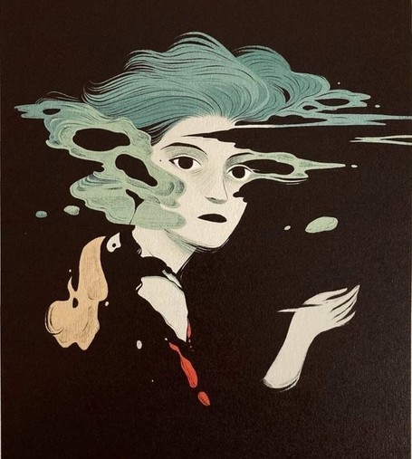 Dibujo del cómic Totem de la ilustradora Laura Pérez