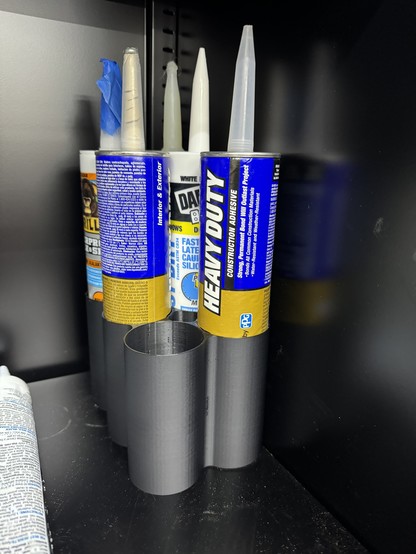 Liquid nails and other tube sealants in a 3d printed holder