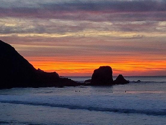 Some of my favourite rocks, with the fading afterglow in the background.