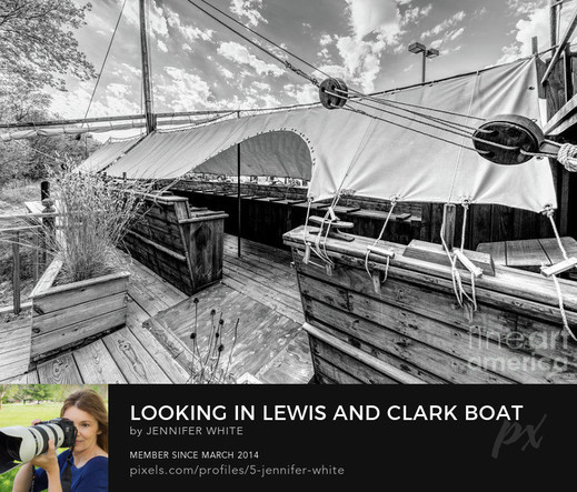 Can you imagine traveling in the little wooden boat along the Missouri River in the 1800's? This is a replica of the boat Lewis & Clark used.