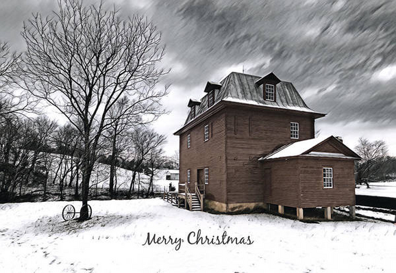 Merry Christmas from the Big Otter Mill purchase here:

https://pixels.com/featured/merry-christmas-from-the-big-otter-mill-norma-brandsberg.html