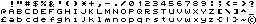 Full preview of the Atari ST 6x6 font