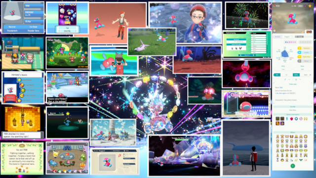 A collage of various screenshots of a Porygon2 across various games from Pokemon SoulSilver to Pokemon Violet.