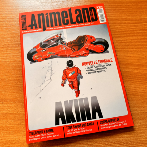 Couverture du magazine AnimeLand avec Akira (numéro 244)