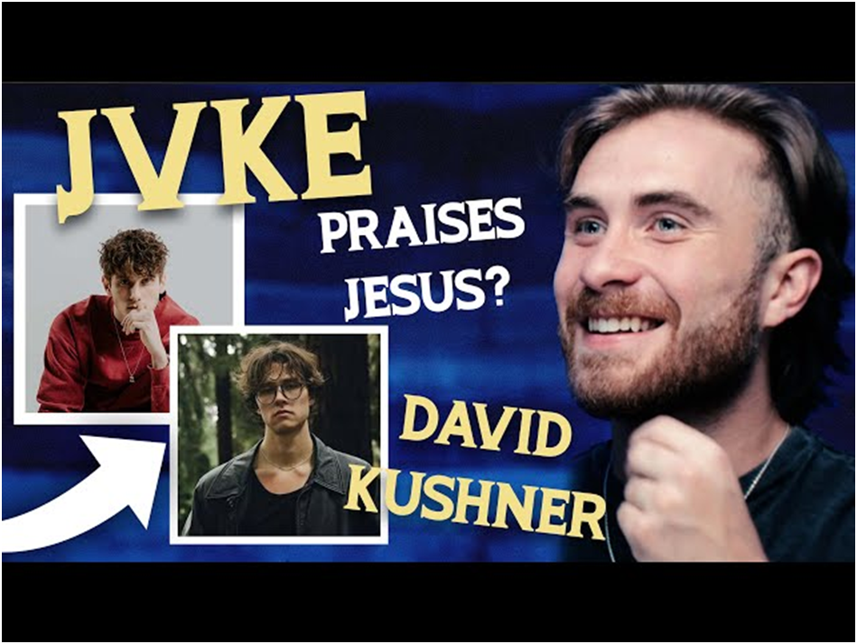Screenshot: JVKE Preises Jesus? David Kushner.