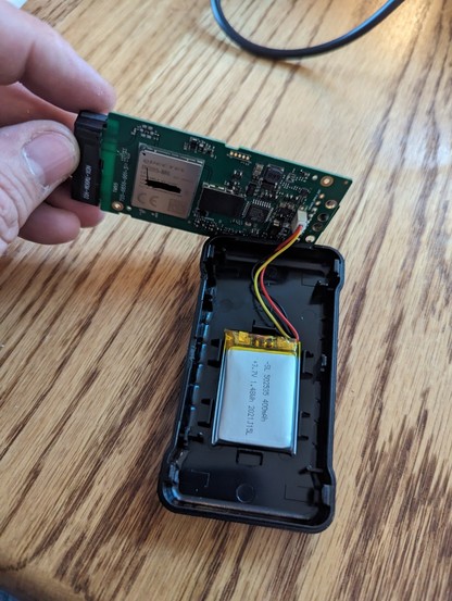 The guts of a vehicle tracker