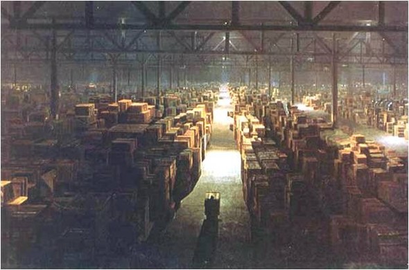 The warehouse from the end of “Raiders of the Lost Ark,” where the government loses objects it doesn’t want anyone to find.