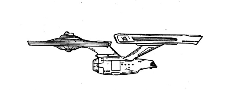 toy shaped like the origianl USS Enterprise, NCC-1701
