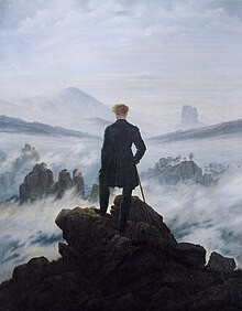 Wanderer above the Sea of Fog[
by Caspar David Friedrich (1818)