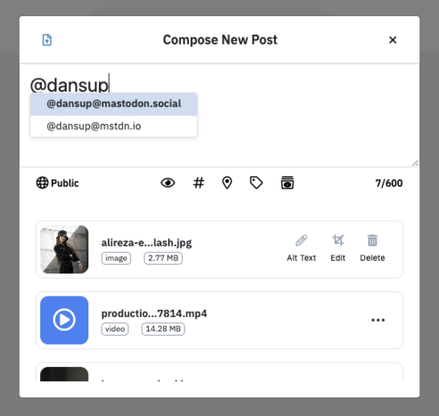 New Pixelfed Compose UI