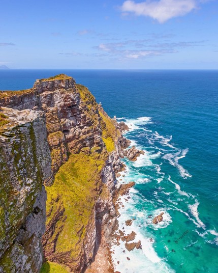 Cape Point, located in Table Mountain National Park, marks the southernmost tip of the Cape Peninsula in South Africa