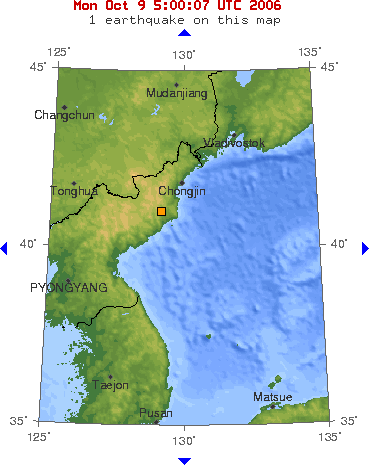 Nordkoreanischer Atomtest, 2006
Autor: United States Geological Survey
Lizenz: Public domain