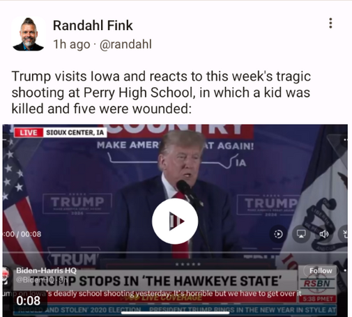Speaking of the orange crying baby, that we have to overgo lost children's true guns!! What a stinky human!!