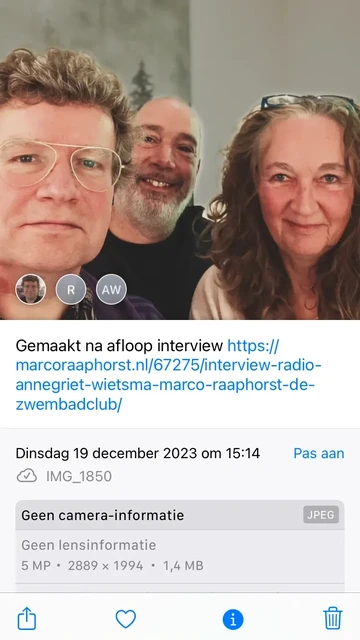 foto met Marco Raaphorst, Richard den Haring en Annegriet Wietsma