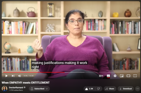 When EMPATHY meets ENTITLEMENT
https://www.youtube.com/watch?v=EWdCjfToig4

26,739 views  6 Jan 2024
PRE-ORDER MY NEW BOOK (US 🇺🇸)
https://www.penguinrandomhouse.com/bo...

PRE-ORDER MY NEW BOOK (UK 🇬🇧)
https://www.penguin.co.uk/books/46090...

PRE-ORDER MY NEW BOOK (CA 🇨🇦)
https://www.penguinrandomhouse.ca/boo...