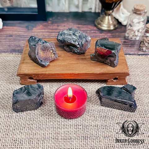 A photo of the "Elite Shungite Raw Gemstone" product from Inked Goddess Creations.