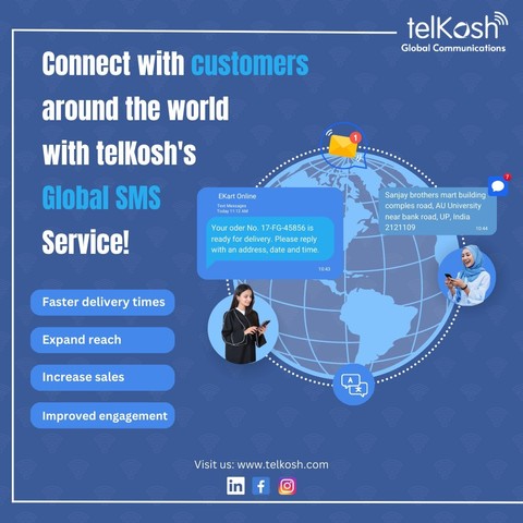 Connect With Customers Around The World With Telkosh Global SMS Service

https://telkosh.com