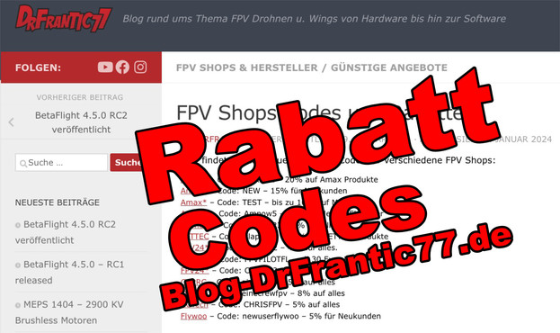 DrFrantic77 Blog rund um FPV