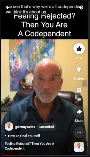Feeling Rejected? Then You Are A Codependent
https://www.youtube.com/shorts/U6slaPOhvMQ