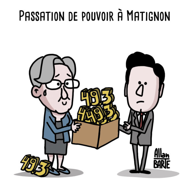 Passation de pouvoir à Matignon