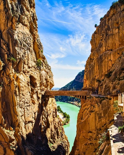 The Caminito del Rey Trail in Malaga, Spain
