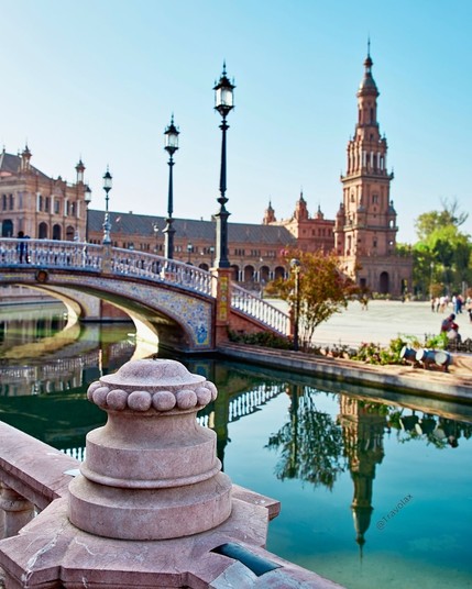 Plaza de Espana in Seville, Spain