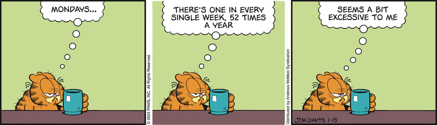 The Funny Pages: "New strip found: Garfield by J…" - Mastodon