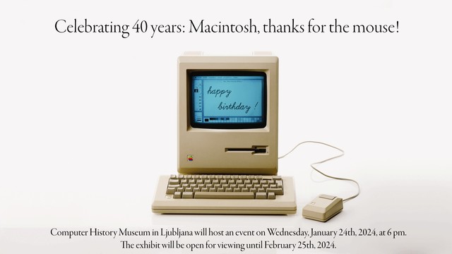 Macintosh anniversary banner