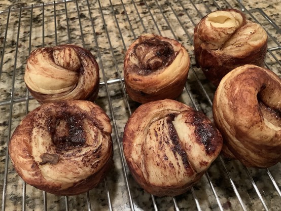 Chocolate crossovers on a cooling rack