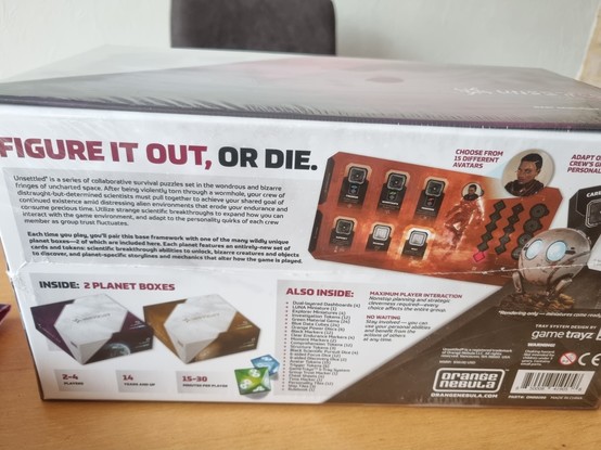 Back of the unsettled box