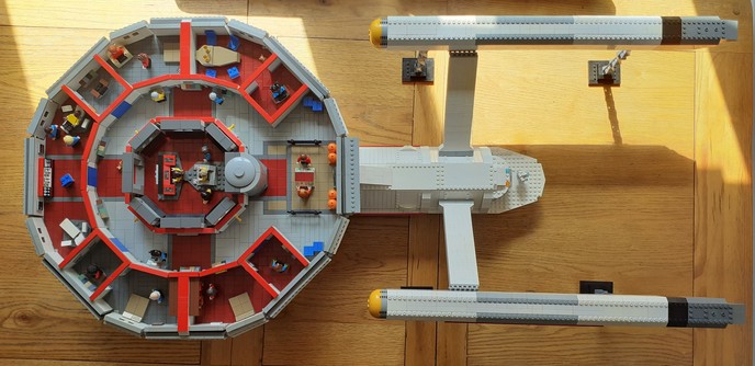 My USS Enterprise build, measuring at 4 foot long from bow to stern. The design is built to the TOS aesthetic