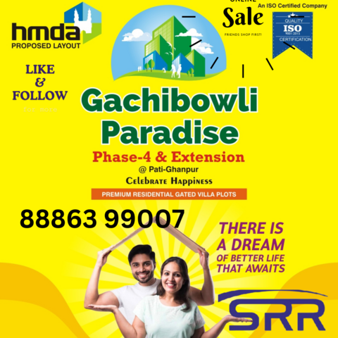 User
SRR FORTUNE INFRA seems to be a real estate development company that has developed an HMDA (Hyderabad Metropolitan Development Authority) layout in Ghanpur, which is located near the Gachibowli Paradise 4 area. Here are some key points about the company and the location:

Company Background: SRR FORTUNE INFRA is a company that specializes in land development. It is promoted by an experienced team with extensive knowledge in real estate development since 1993.

Expertise in Vintage Locations: The company is known for developing layouts in vintage locations, demonstrating a keen understanding of future development potential. This suggests that they select strategic locations for their projects.

Customer Satisfaction: SRR FORTUNE INFRA has a track record of serving numerous customers in Telangana and Andhra Pradesh. Customers have apparently experienced significant appreciation in the value of their properties developed by the company.

Transparent Transactions: The company emphasizes transparent transactions, which is an essential aspect of real estate dealings to ensure trust and reliability.

Customer Focus: Customer satisfaction and focus are central to the company's approach. They seem to prioritize meeting the needs of their clients.

Post-sale Services: Offering post-sale services is mentioned as one of the hallmarks of SRR FORTUNE INFRA, indicating that they support customers even after the property transaction is complete.
