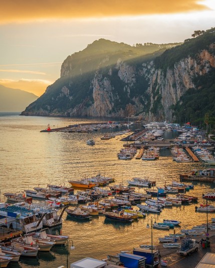 Capri in the Bay of Naples, Italy