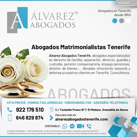 Abogados Matrimonialistas Tenerife. Alvarez Abogados Tenerife.