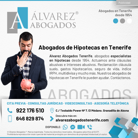 Abogados de Hipotecas en Tenerife. Alvarez Abogados Tenerife.