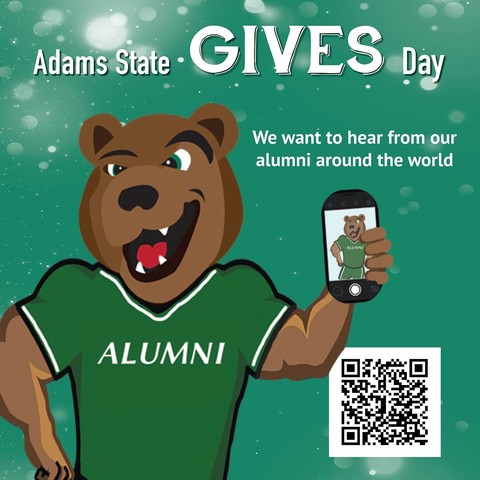 Adams State GIVES Day
We want to hear from our alumni around the world.  